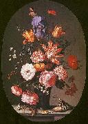 Balthasar van der Ast Flowers in a Glass Vase oil painting reproduction